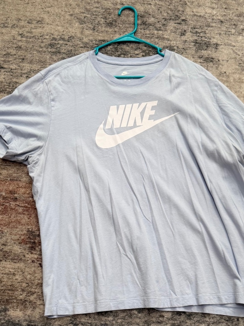 Nike Light Blue Futura Logo T-Shirt